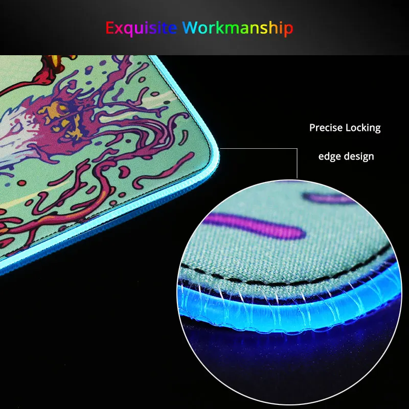

Polygon Texture Gaming Computer Mousepad RGB Large Mouse Pad Gamer XXL Mouse Carpet Big Mause Pad PC Desk Play Mat with Backlit