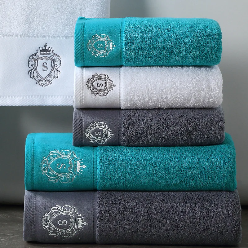

AHSNME 80x150cm 100% cotton bath towels Hotel SPA club sauna beauty small towel face towel salon free custom LOGO its Name