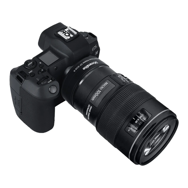 

Commlite CM-EF-EOS R Lens Mount Adapter Electronic Auto Focus Mount Adapter with IS Function Aperture Control for Canon EF/EF-S
