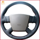 MEWANT для Nissan Teana 2003-2008, Teana Renualt, Samsung SM5, черная искусственная кожа, чехол на руль автомобиля, аксессуары