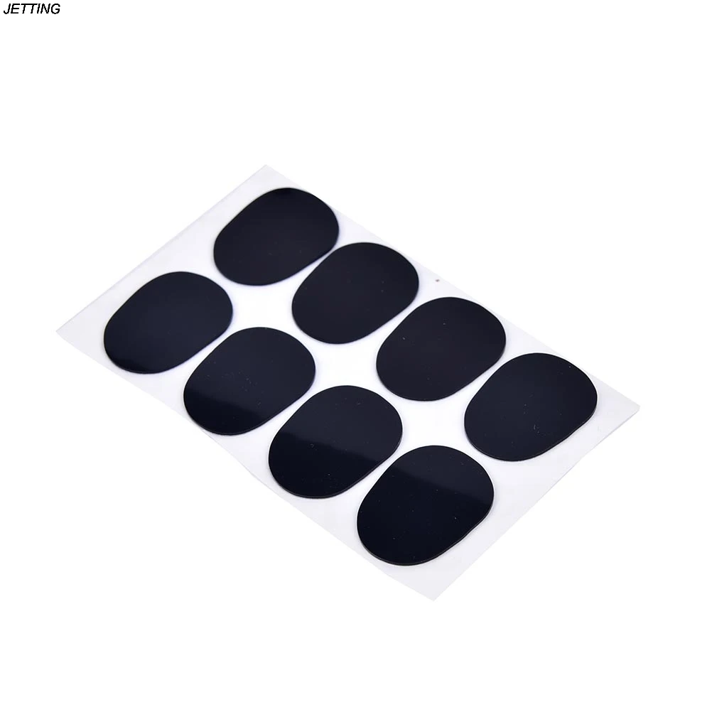 

0.8mm 8pcs Alto Black Rubber Saxophone Sax Blowing Mouthpiece Pads Patches Rubber Cushions Saxophone pad Durable