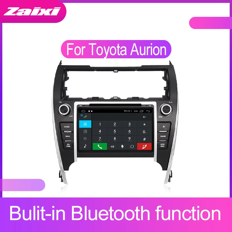 ZaiXi сенсорный экран Android автомобильный аудио для Toyota Aurion 2012 2017 поддержка GPS navi Ipod BT
