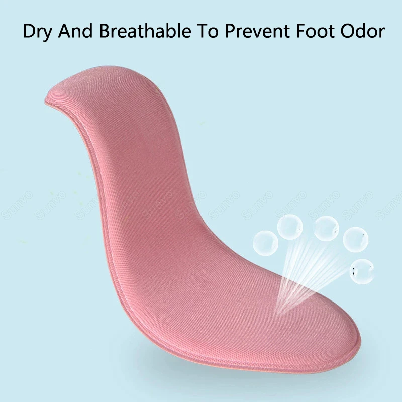 Memory Foam Insoles for Shoes Sole Sweat Shock Absorption Running Shoes Inserts Fascitis Plantar Sports Insoles Feet Care Pads