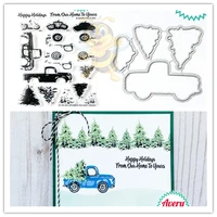 holiday truck metal cutting dies for scrapbook diary decoration embossing template diy greeting card new 2021 arrive