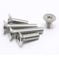 m4 thread dia 4mm a2 stainless steel flat head socket screws countersunk bolt 6 to 60mm