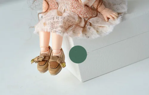 Новый [2 см кожаных ботинок] ob11 туфли в ретро-стиле obitsu11 (подходит для cu-poche 1/12