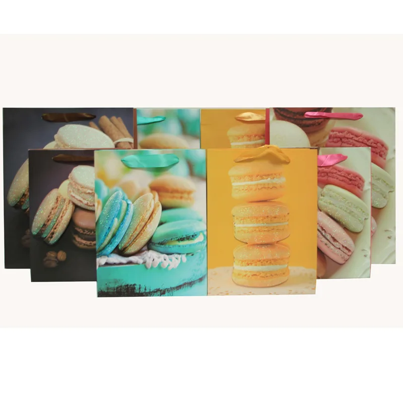 

2020 New Arrive Chocolate Boxes Cookies Bag Macarons gift bag Children's birthday party decorations Festival Gift Paper Bag