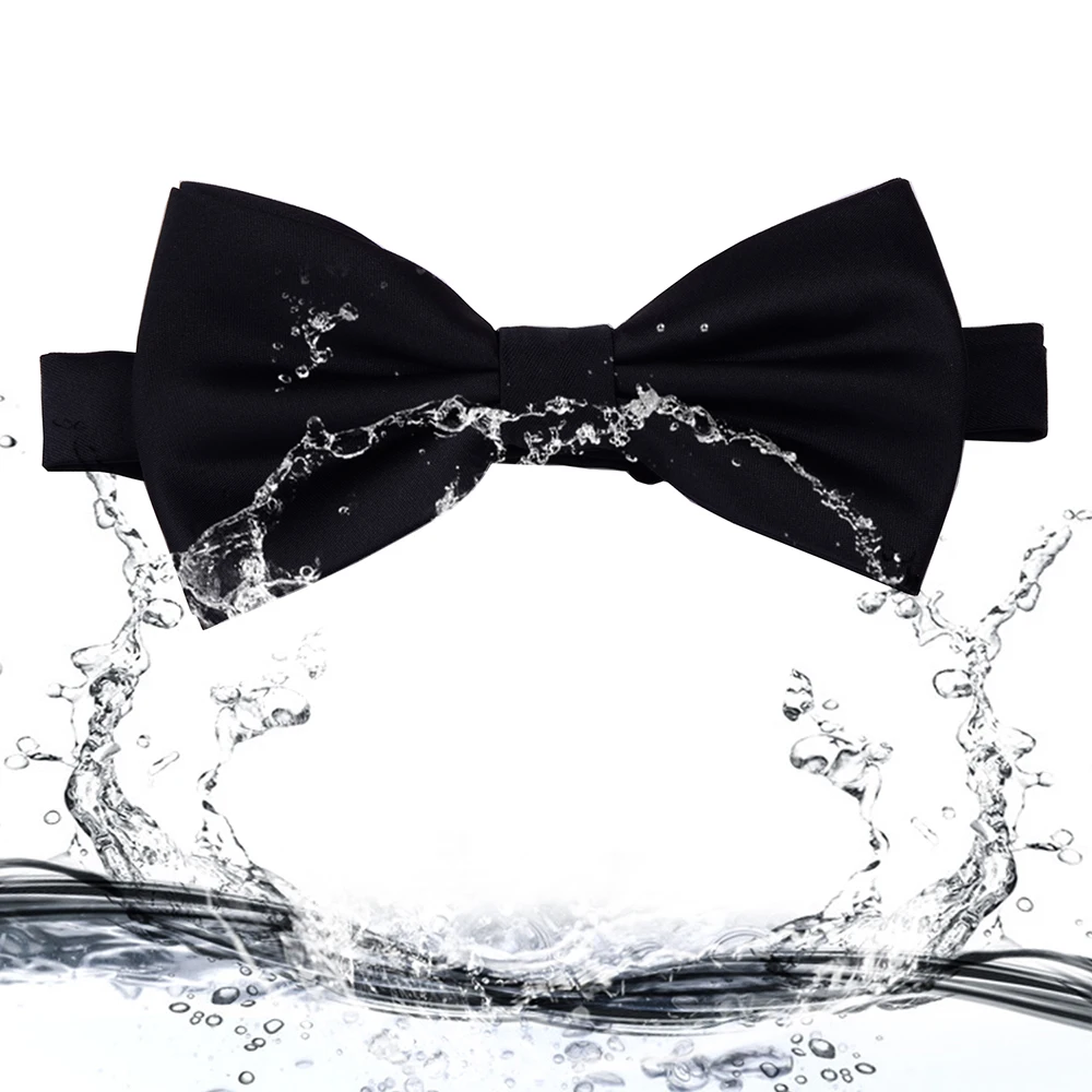 Мужской галстук бабочка Ricnais однотонный Карманный платок запонки с коробкой