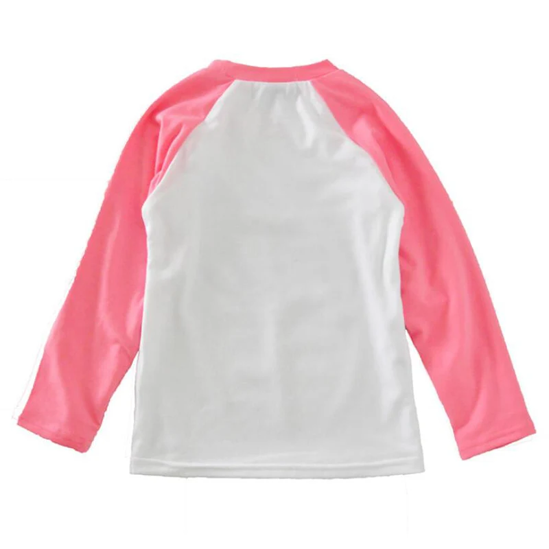 Осенние хлопковые топы для маленьких девочек футболки с длинными рукавами