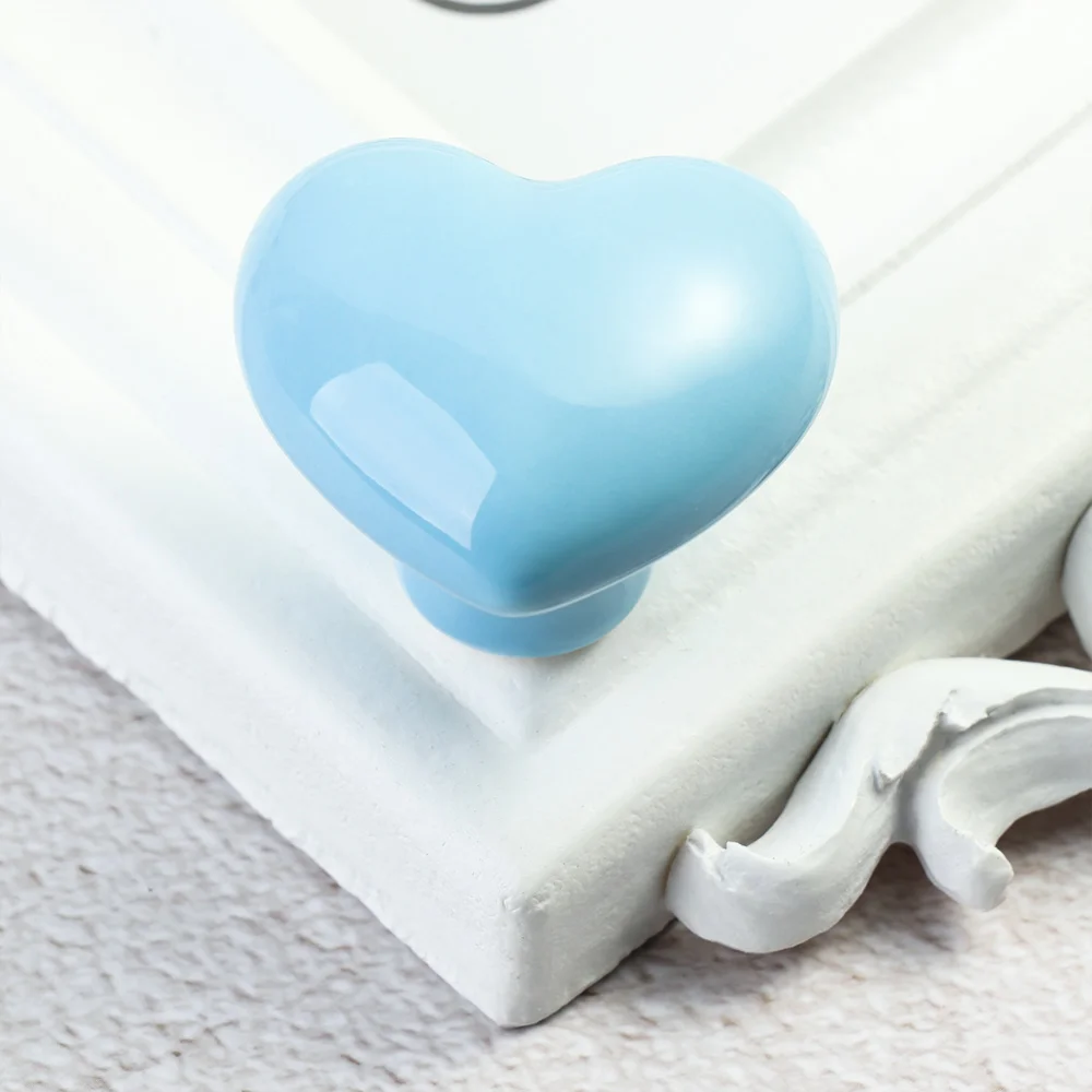 Ручки для шкафа в форме сердца милые ручки керамические комода и ящиков с винтами