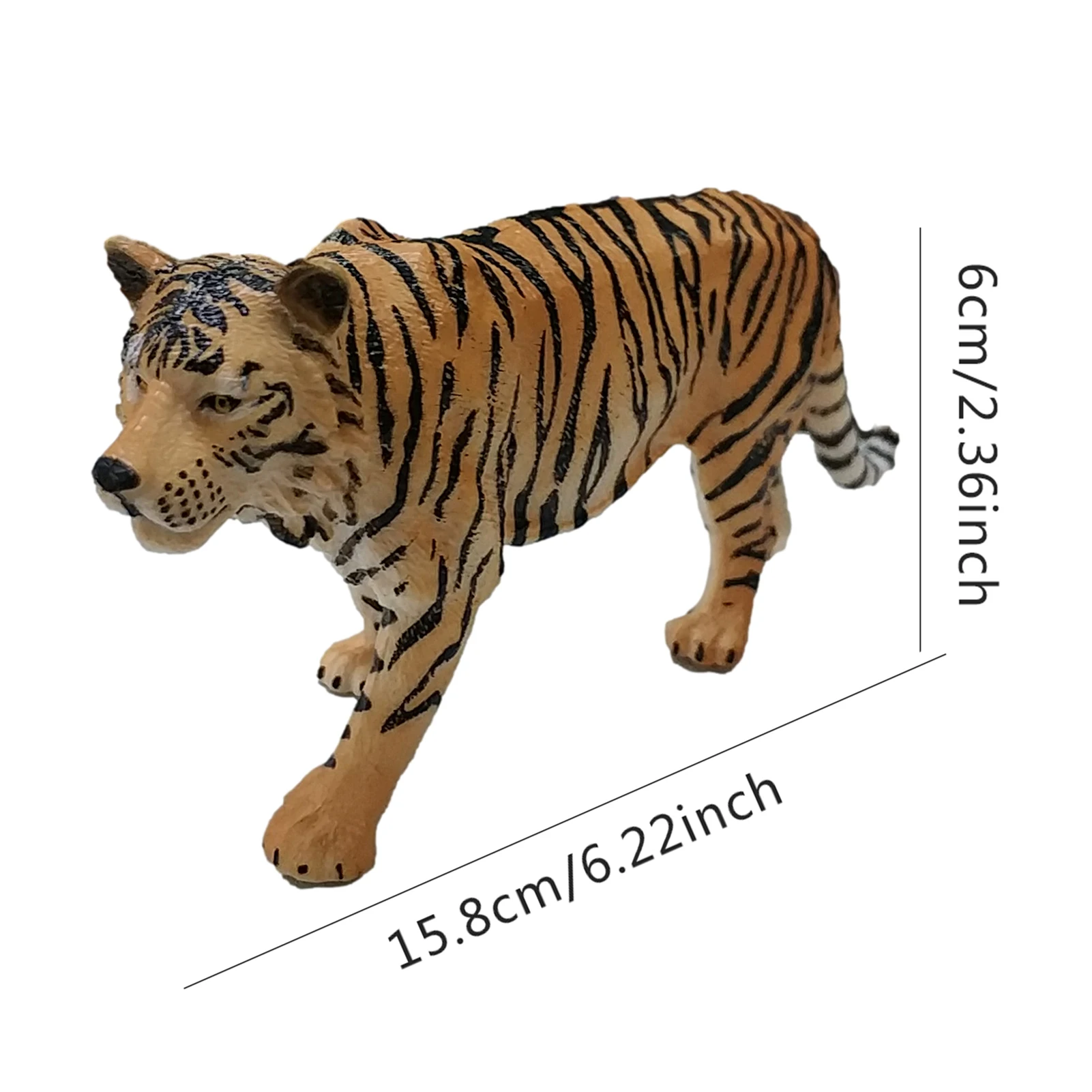 Фигурки тигра 6 2 дюйма новинка 14729 искусственная ПВХ модель животного дикой жизни