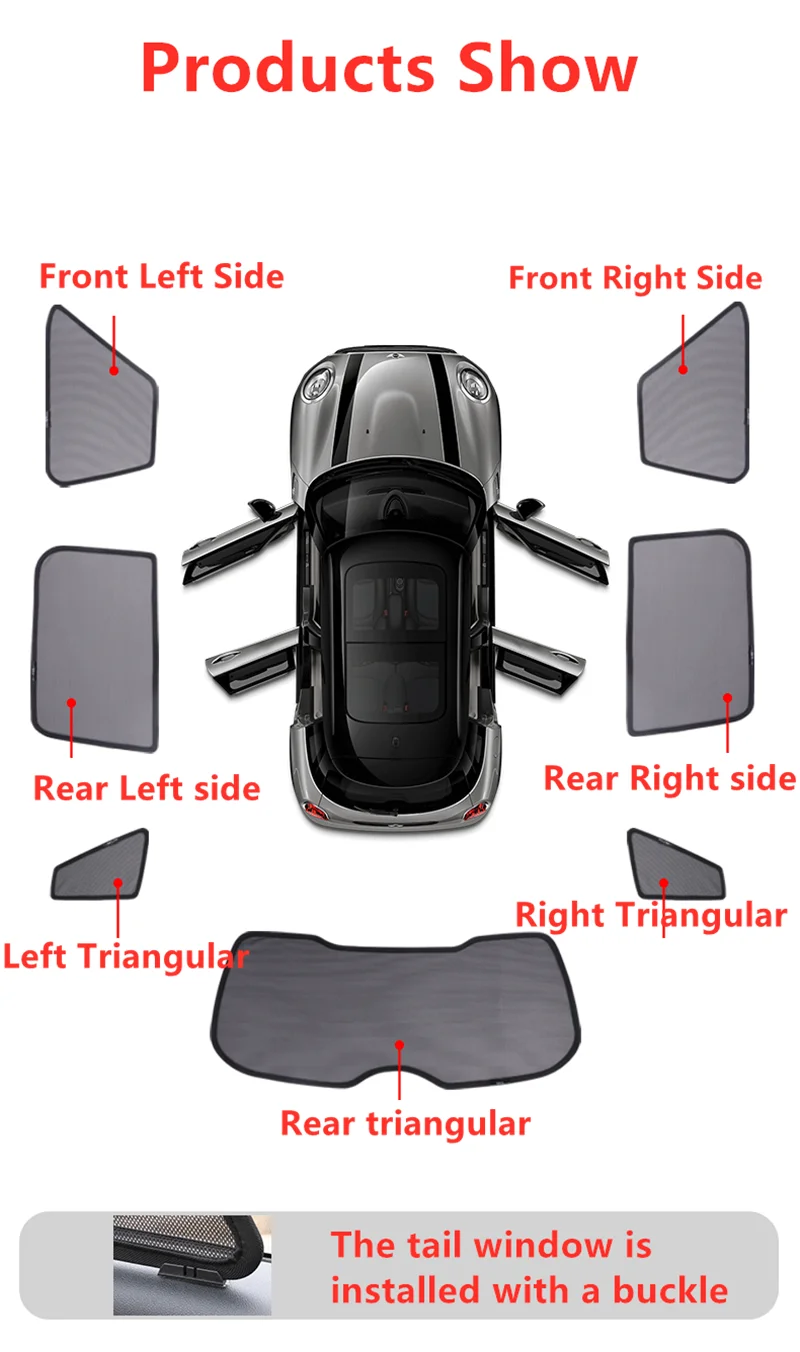 Автомобильный оконный козырек боковой солнцезащитный для BMW MINI Cooper Countryman Clubman F54