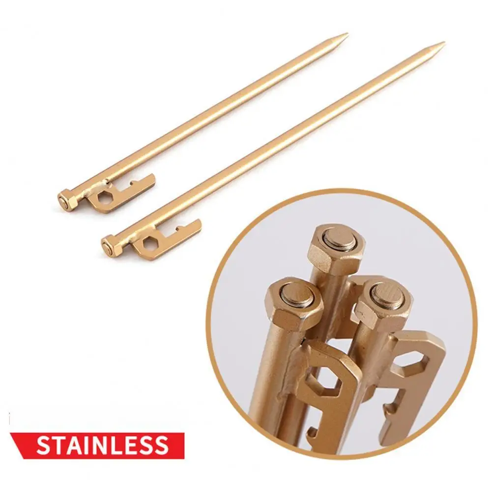 

Dropshipping!!Ground Nail Solid Side Hook Mini Stainless Steel Long Strong Tents Nail for Outdoor