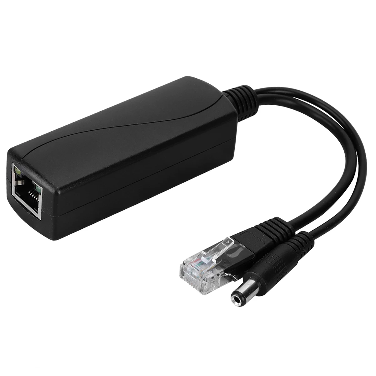 

1pcs 48V To 12V POE Connectors Adapter Cable Splitter Injector Power Supply POE Splitters For Hikvision POE Splitter Black