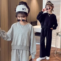 teenagers clothes children sports suit kid sweatpants sets for girl mom and me match baby school running suit 2 piece set loose