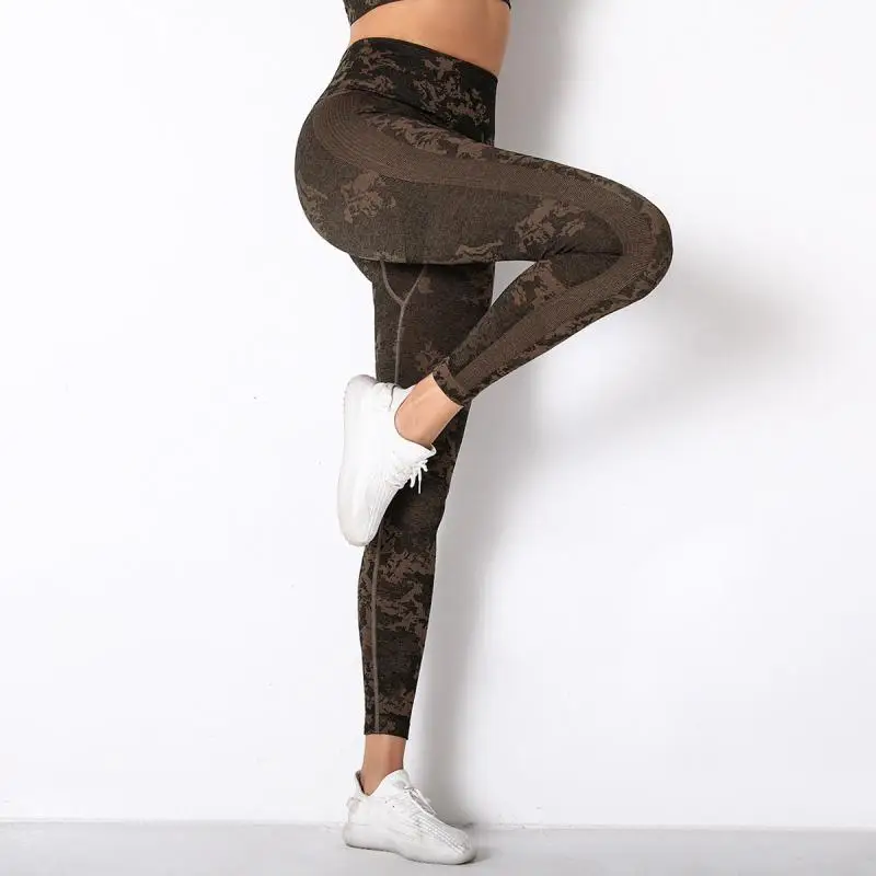 Camouflage Fitness Leggings Women High Waist Seamless Workout Leggings Push Up Pants Women Clothing Nylon High Quality