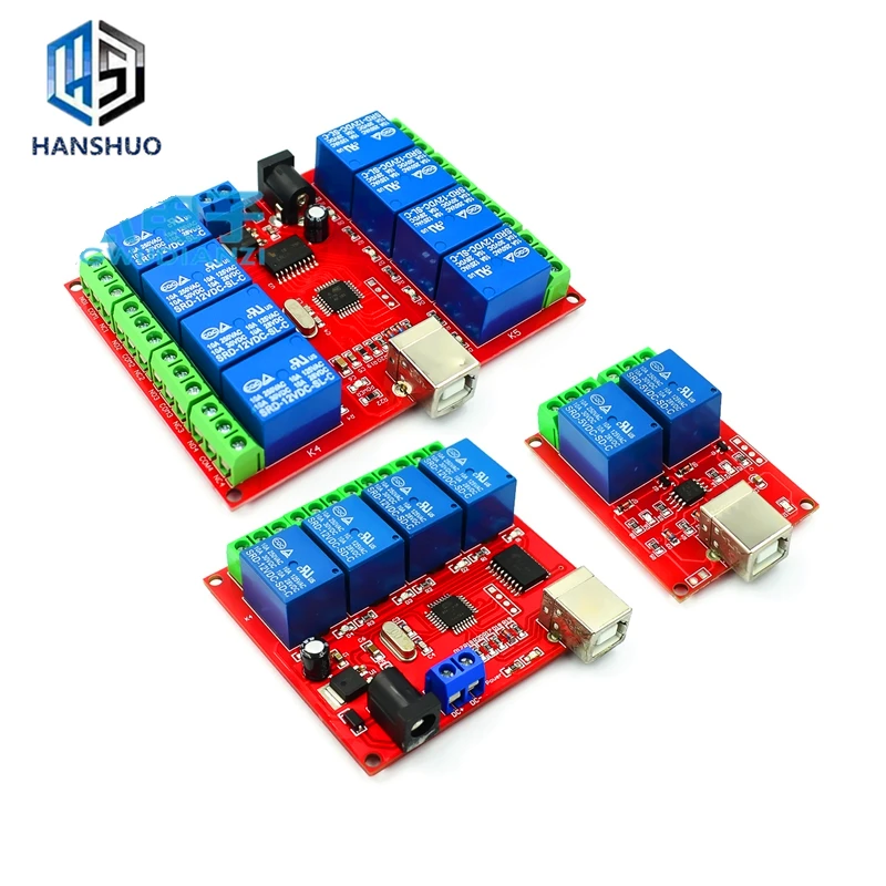 5 в 12 1 2 4 8 канальный USB релейный переключатель управления программируемое