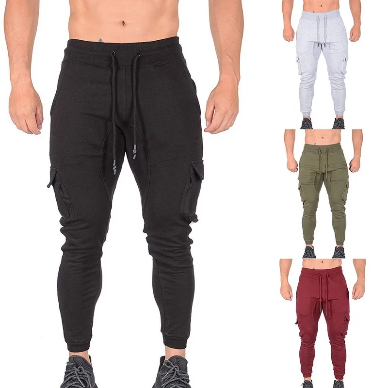 Новинка 2019 Мужские штаны для бега в стиле хип-хоп с эластичным шнурком на талии