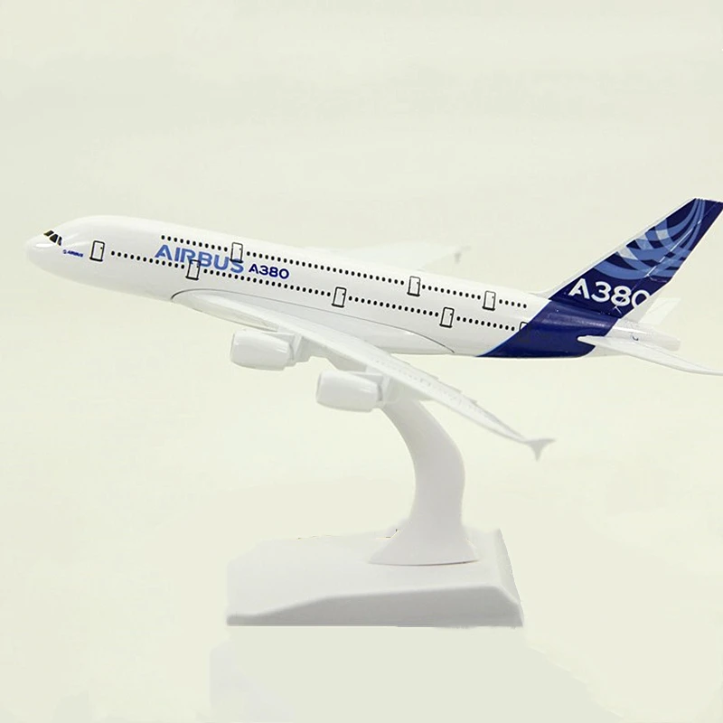 20 см Airbus A380 прототип самолета Модель литья под давлением металлический самолет