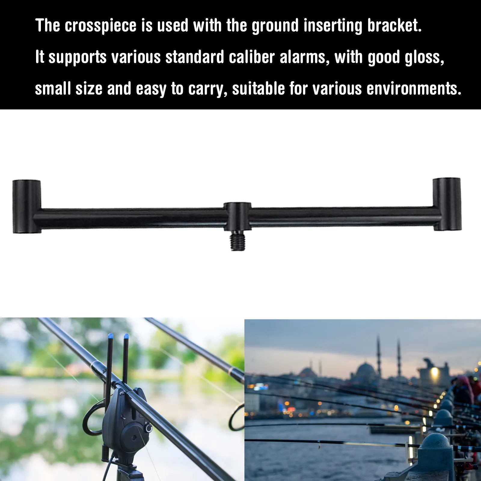 

1PCS Carp Fishing Rod Support Buzz Bars For 2 Fishing Rods Pod Buzzer Fishing Rod Holder Fishing Rod Bracket Fishing Accessories