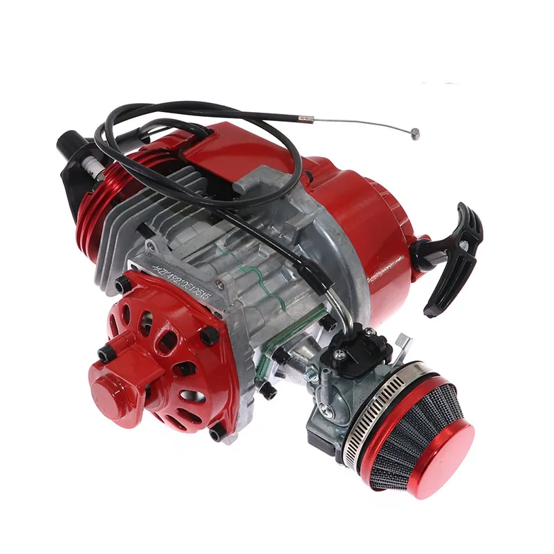 

2-stroke 49cc air-cooling engine with irridium C7 spark plug, HP full circle crankshaft & Racing Carbutetor 2-stroke 49cc air-c