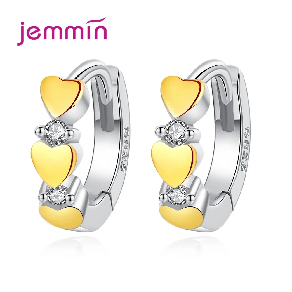 

Женские серьги-кольца из стерлингового серебра 925 пробы, вечерние серьги с романтическим сердечком для девочек