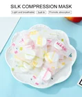 30 шт. шелковые маски для лица одноразовые компрессионные Ночные маски против морщин темные круги увлажняющая Антивозрастная маска TSLM2