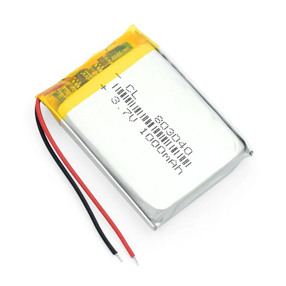 3 7 В 1000 мАч 803040 литий полимерная ионная аккумуляторная батарея Lipo cells для Bluetooth