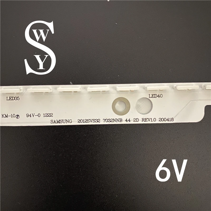 Новая светодиодная лента 44 Светодиода * 6 в 406 мм для samsung UA32ES5500 UE32ES6100 sled 2012svs32 7032nnb 2D