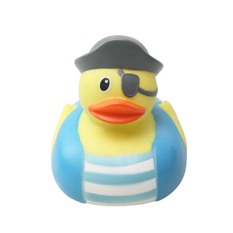 Белый 1 шт. Rubber Duck Baby Shower ванна, бассейн плавать игрушка пиратский моделирование утка для малыша - Цвет: Белый
