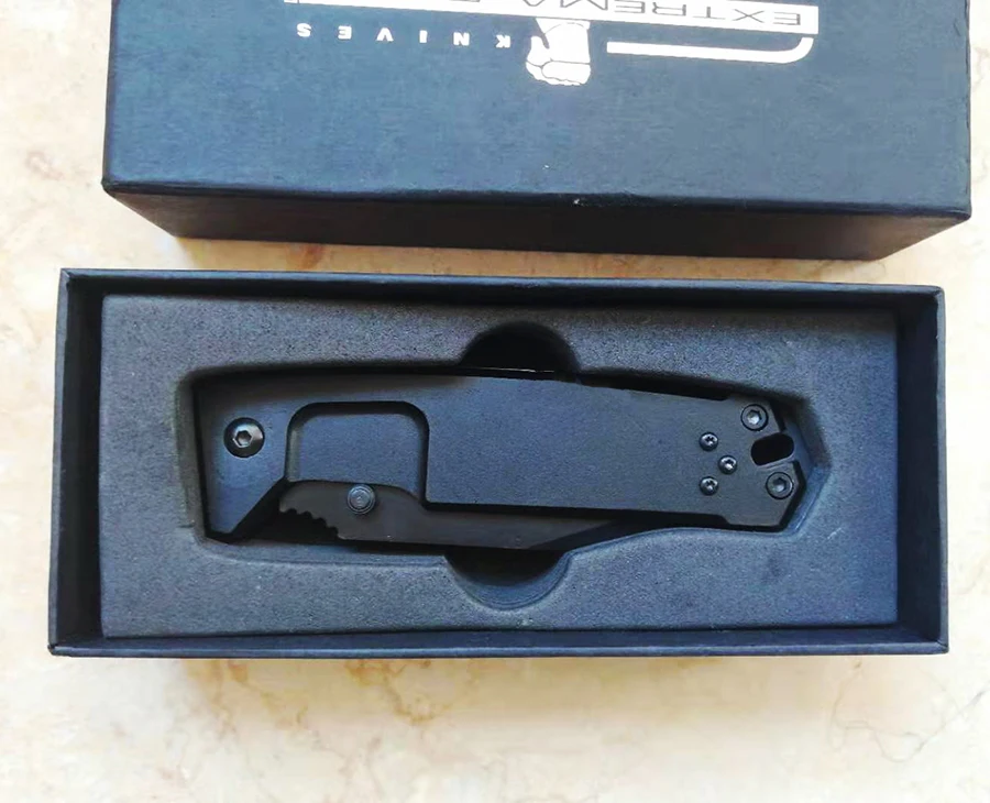 Складной нож 440C лезвие с алюминиевой ручкой карманный для кемпинга выживания