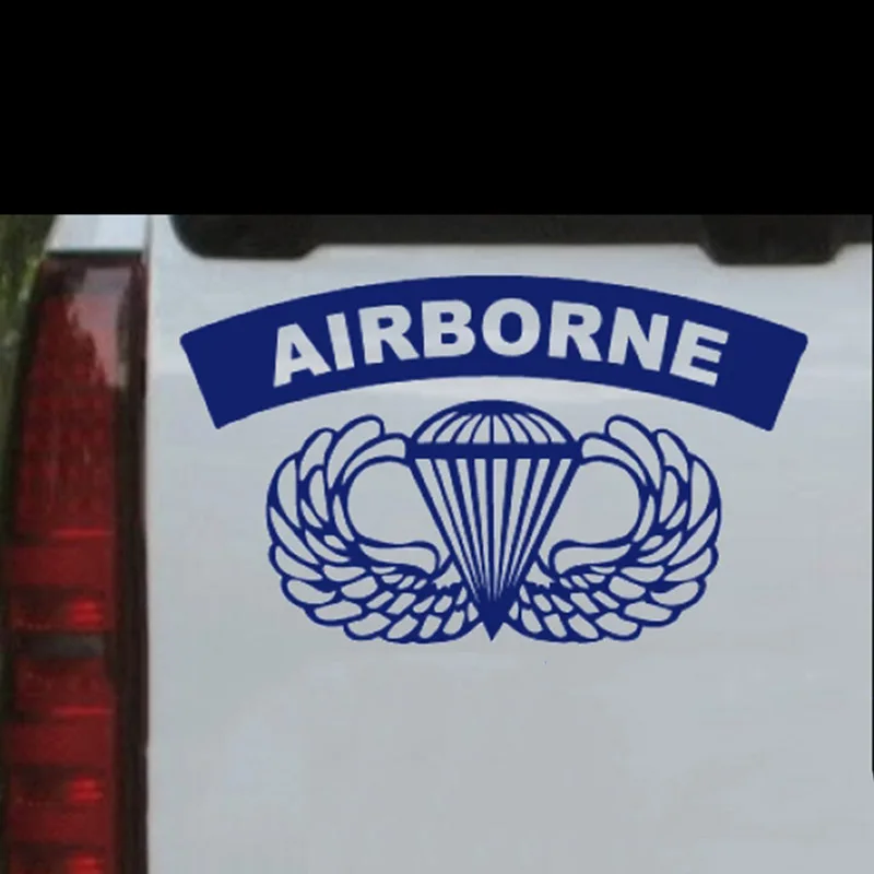 Армейский воздушный баннер с крыльями крутая наклейка на автомобиль графика