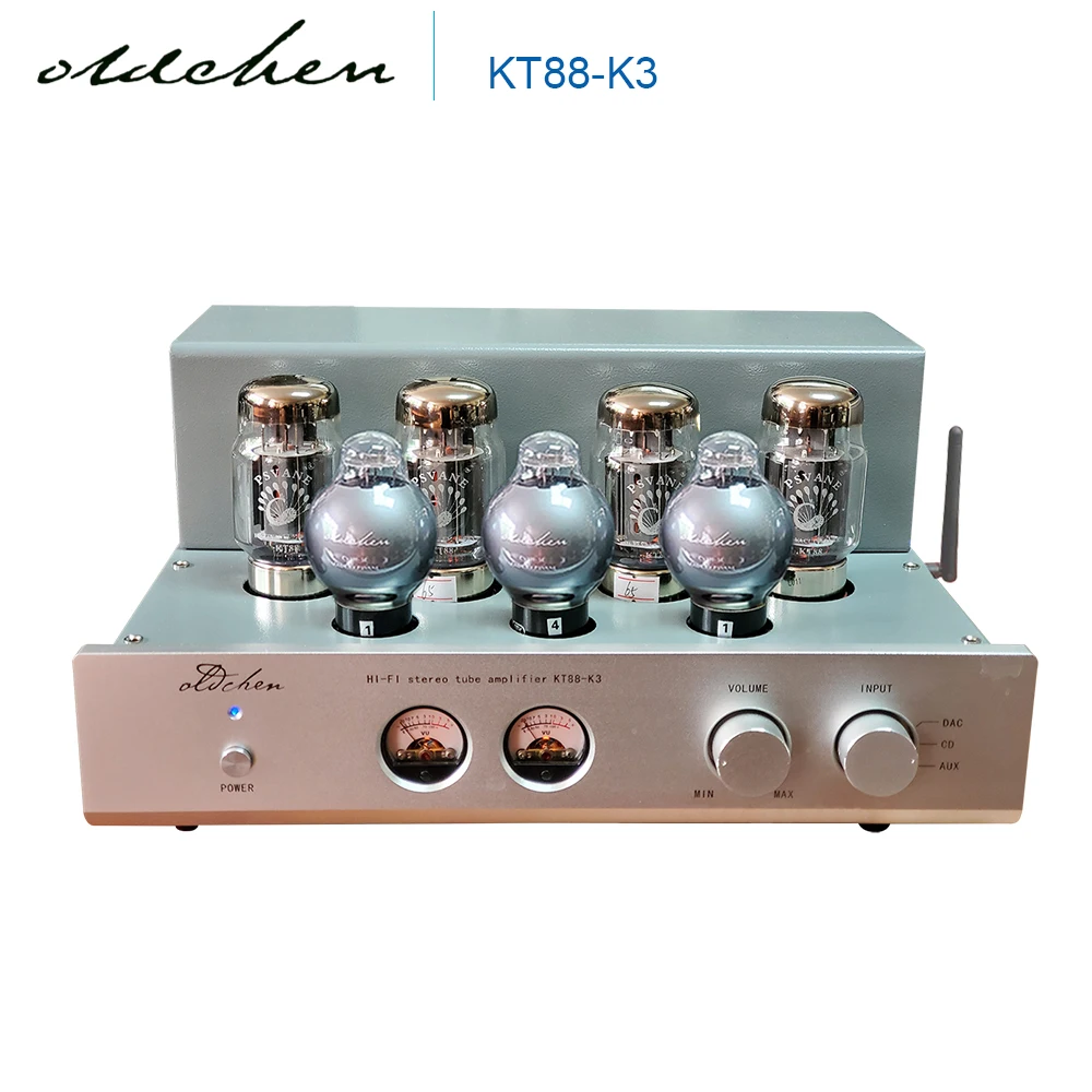 

Oldchen KT88-K3 Tube Preamplifier Pure Class A 2*45W Fever Home Theater HiFi Sound Speakers Amplifier with Bluetooth 5.0