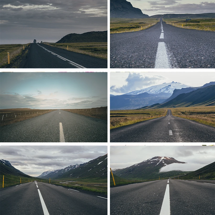 

Фон для фотостудии Nitree Mist Highway Mountain Road Grassland пасмурный день