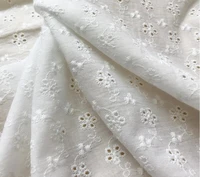 off white cotton lace fabric by yard cotton eyelet flower fabric girl dress fabric overlay or garment sewing 51 wide