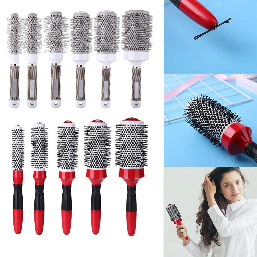 Расческа для волос женская термостойкая керамическая круглая | Красота и