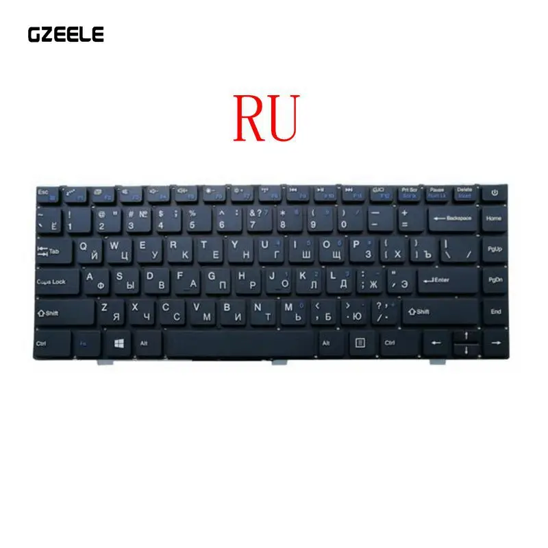 Клавиатура для ноутбука Prestigio для Smartbook 133S русифицированный, русский язык английский США