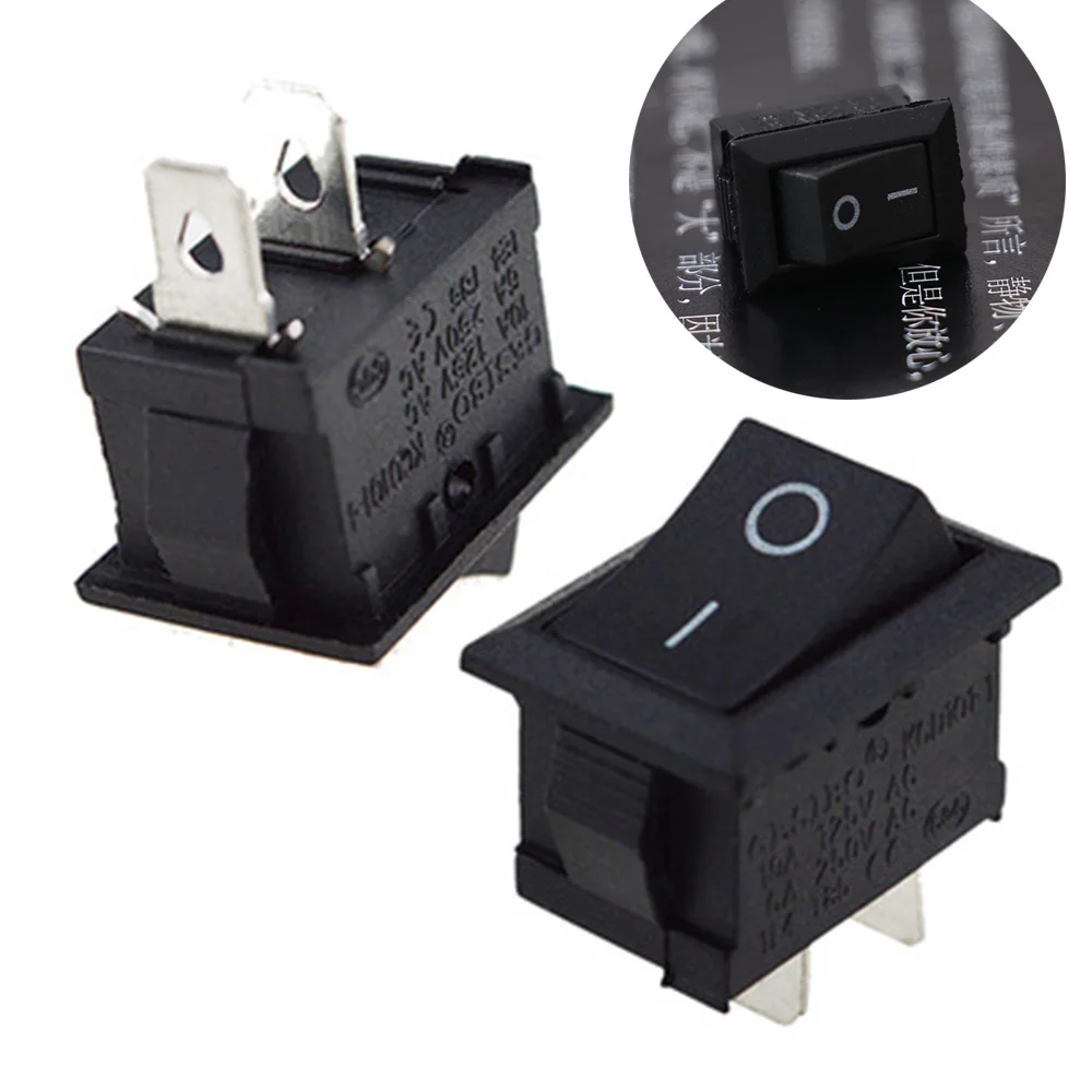 10 шт./лот 2 Pin 12v автомобиль Bost Тумблер в круглую горошину Световой индикатор