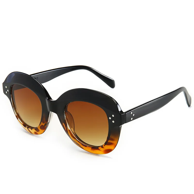 

Trendy Ladies Sunglasses Retro Wild Eyeglasses Thick Frame New Glasses Shades for Women Fashion Spectacles