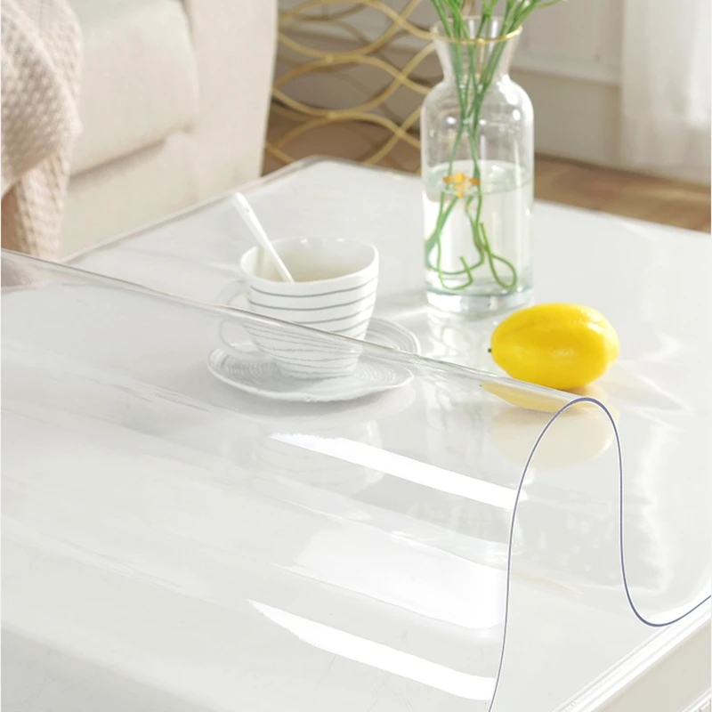 Водонепроницаемая Прозрачная ПВХ скатерть мягкая стеклянная покрытие стола