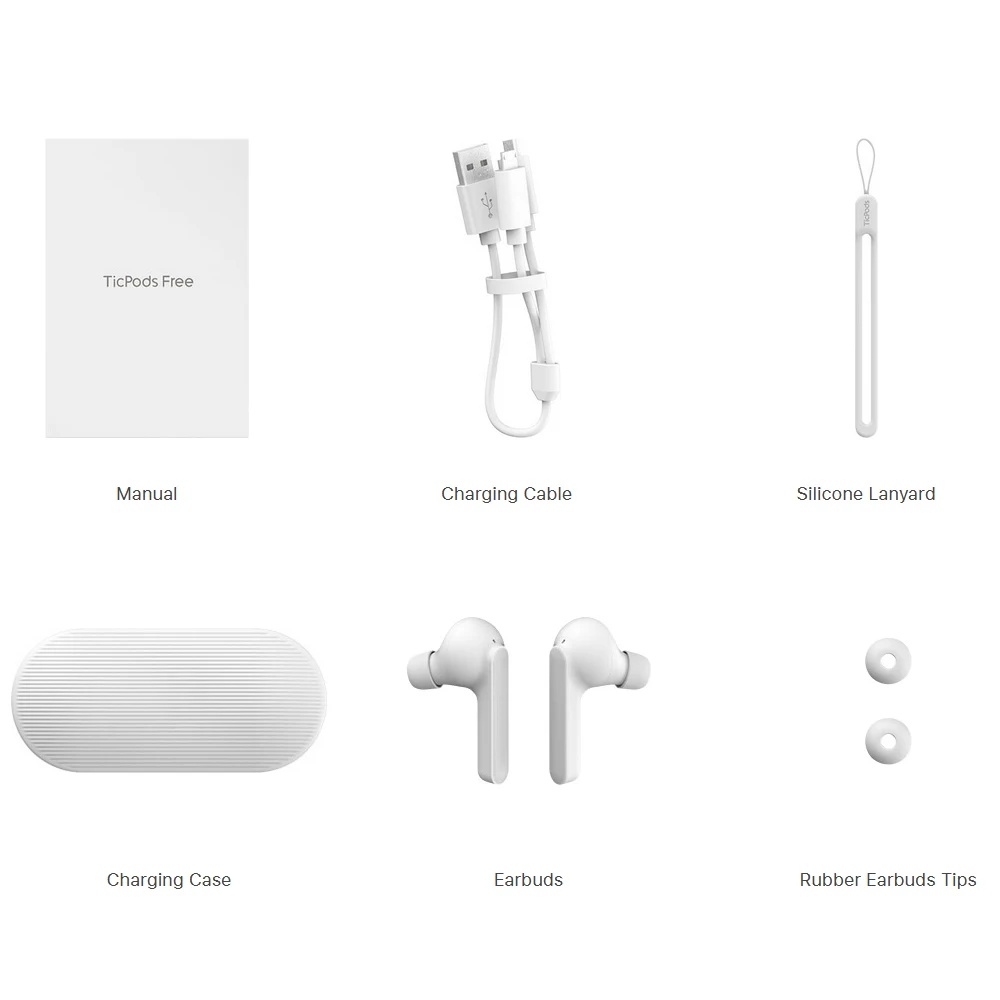 TicPods Free True беспроводные наушники TWS наушники беспроводные BT наушник с микрофоном помощник шумоизоляция IPX5 Водонепроницаемый с микрофоном