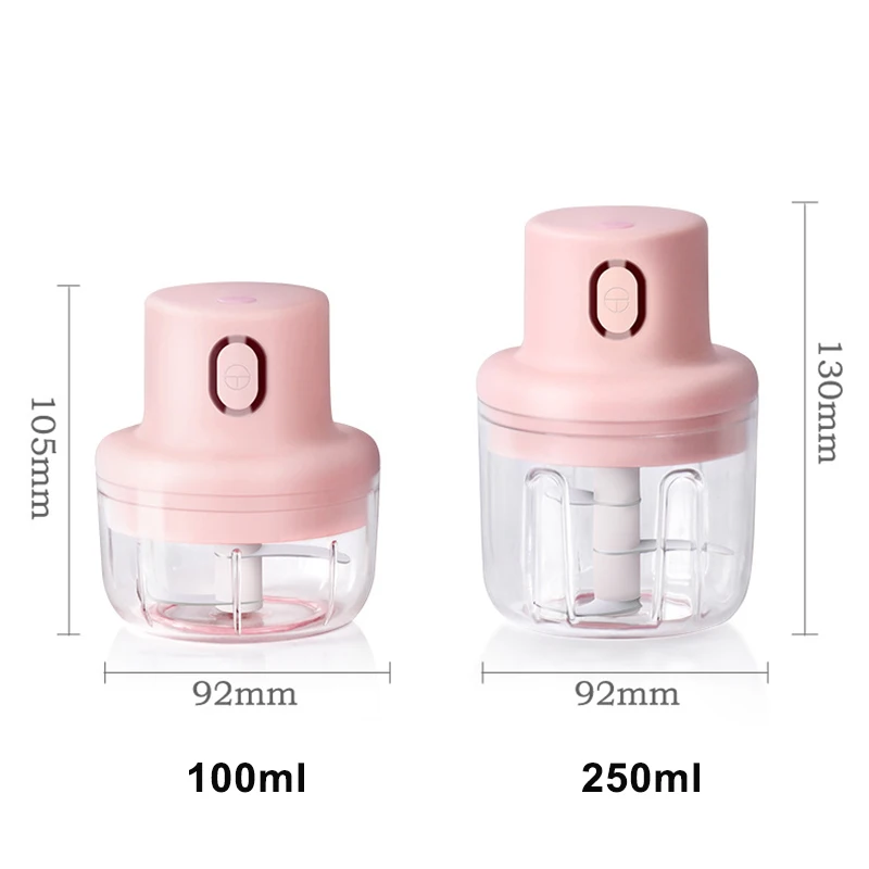 

Wireless Mini Electric Garlic Food Chopper Ginger Vegetable Crusher Cutter Food Blender Processor F2