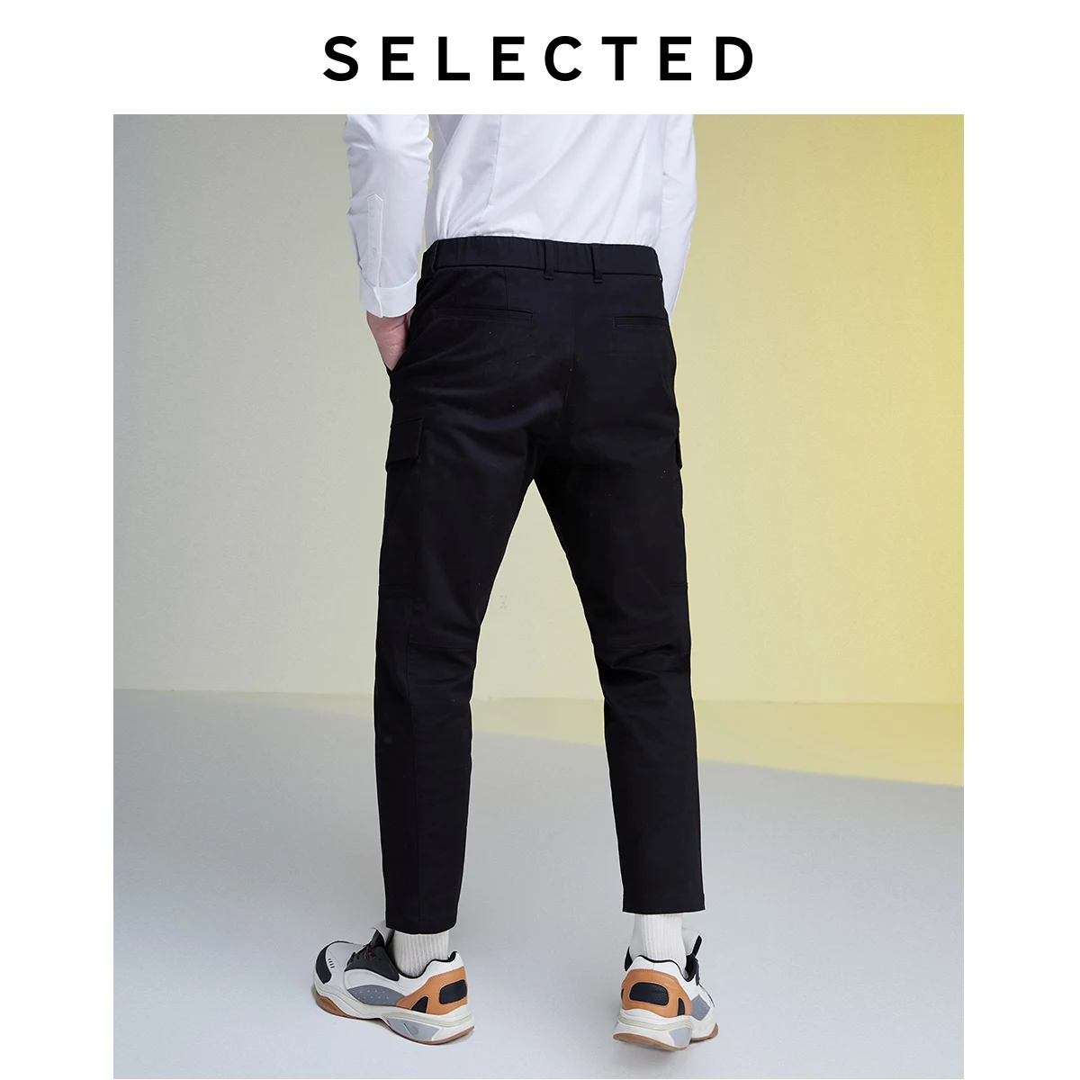 Избранные Осенние Новые однотонные рабочие брюки с несколькими карманами для