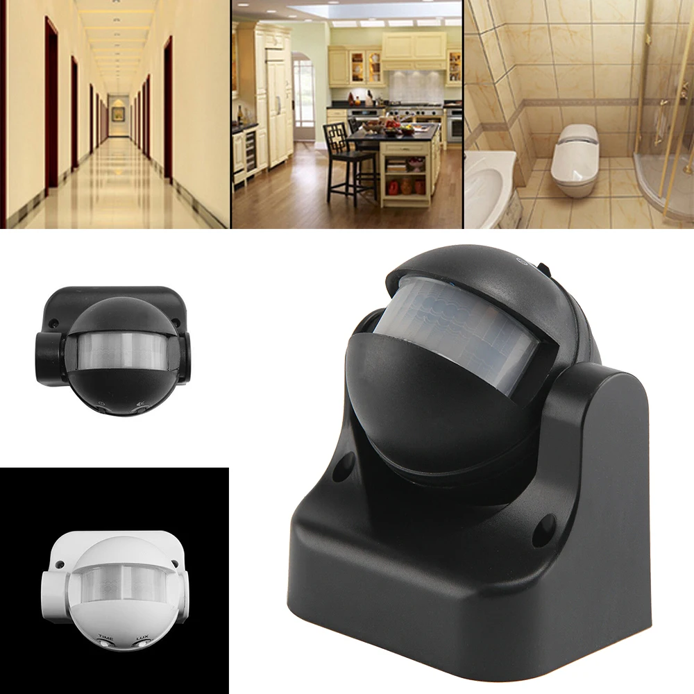 Белый Черный Инфракрасный датчик движения переключатель человеческого тела