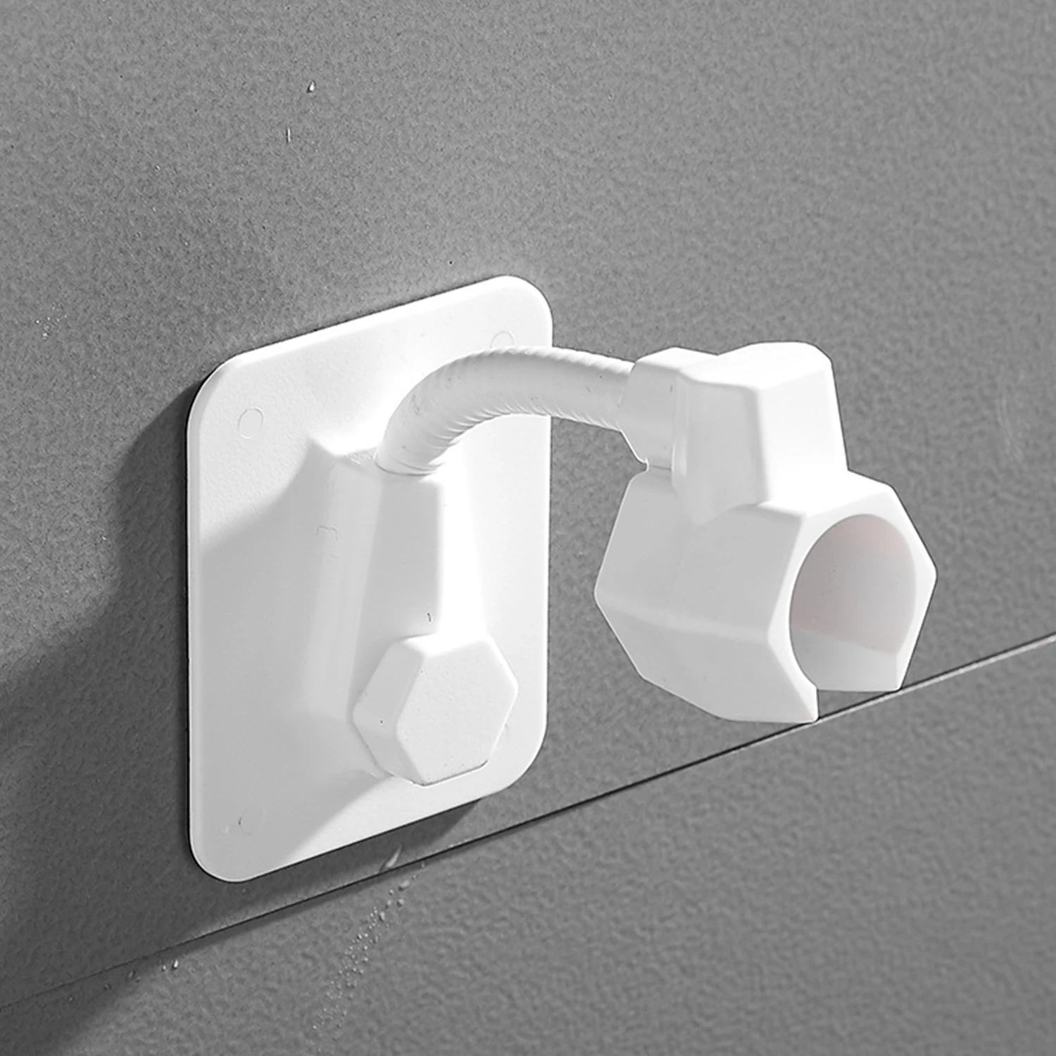 

360 Rotate ShowerHead Holder Adjustable Self-Adhesive Shower Arm Mount Wall Mounted Handheld Shower Holders Showerhead Bracket
