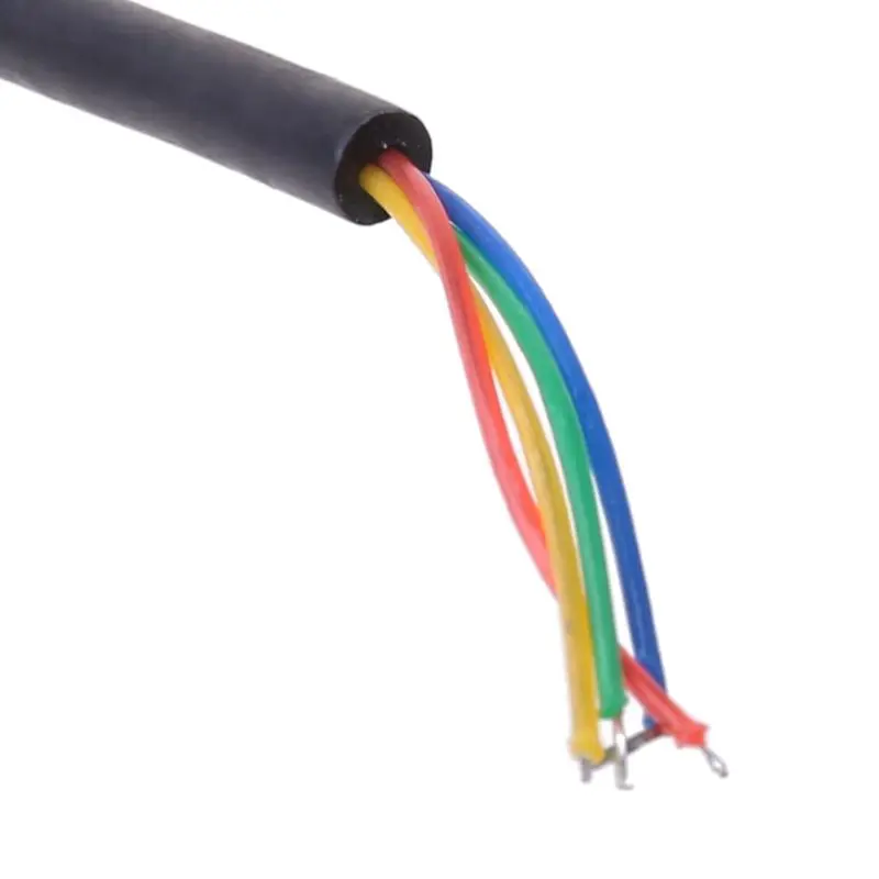 

New 2 Pin 4-Wire Speaker Mic Cable for Baofeng UV5R/Kenwood TK370/Linton YTY Walkie Talkie For North Peak