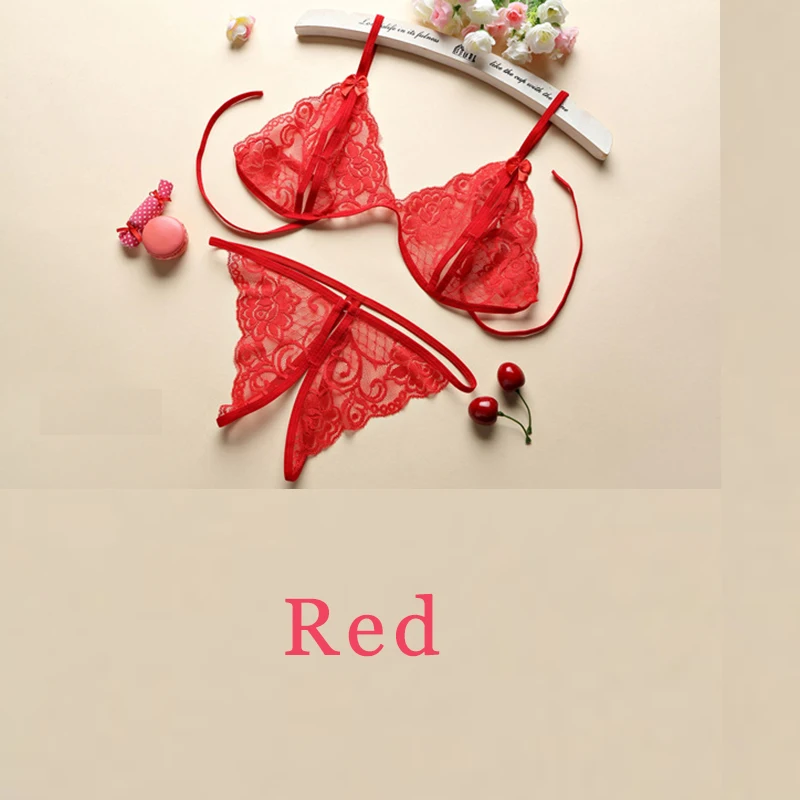 Нижнее белье женское Эротическая ночная рубашка с открытым бюстгальтером|Белье