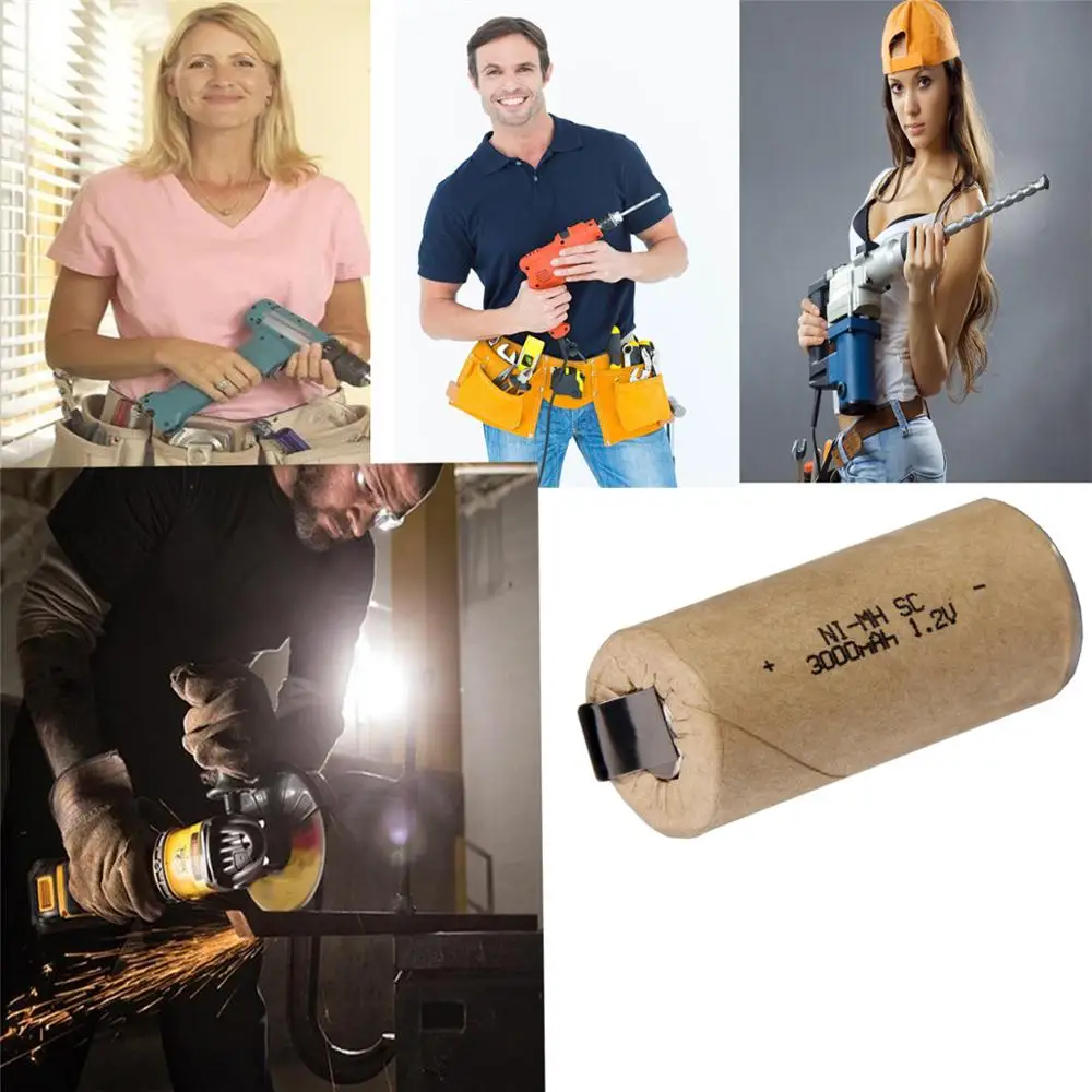 Лента для пайки 3000 мАч 1 2 в аккус SC батареи плоский Топ NIMH аккумулятор sub C Батарея