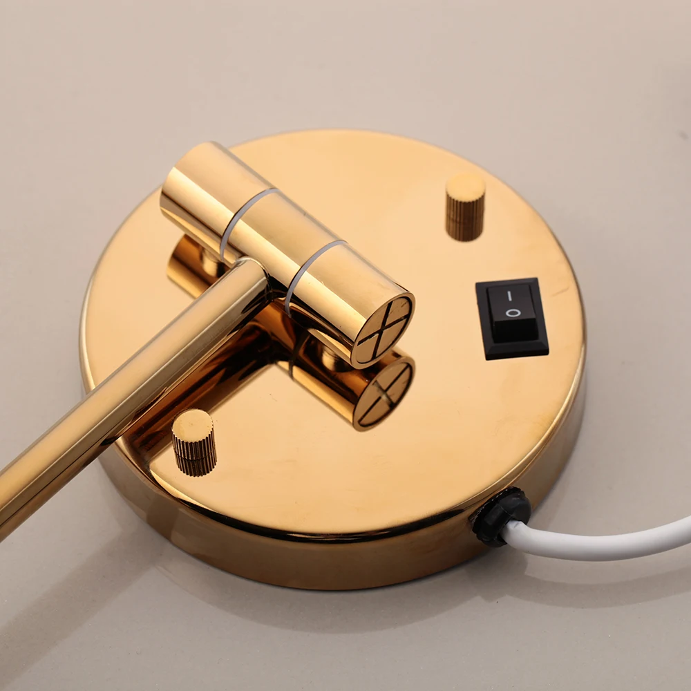 Складное зеркало KEMAIDI с подсветкой для макияжа светодиодный светильник 8 дюймов