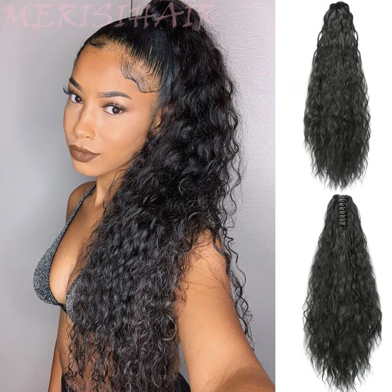 

Synthetic Claw on Ponytail hair extension fake ponytail hairpiece for women black brown tail hair extension hair